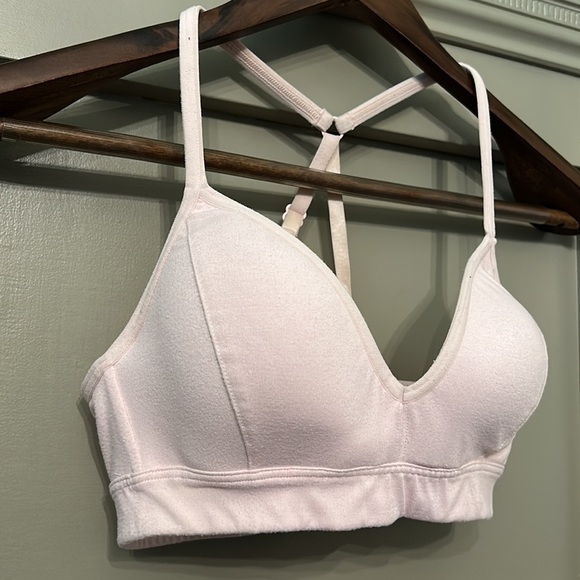 ATHLETA Adjustable Racerback Strappy Sports Bra Bralette Blush Pink Size XS - Picture 4 of 6